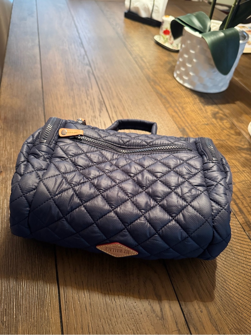 MZ Wallace Dawn With Tropical Palm Hanging Travel Cosmetic Bag- FINAL PRICE! - Picture 3 of 9